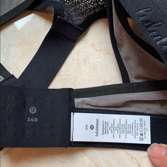 Lululemon Awake to Lace Bra Black/Barely Beige - Picture 10 of 10
